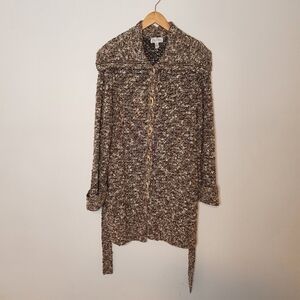 ST. JOHN Sport Tweed Wool Jacket Coat Size L